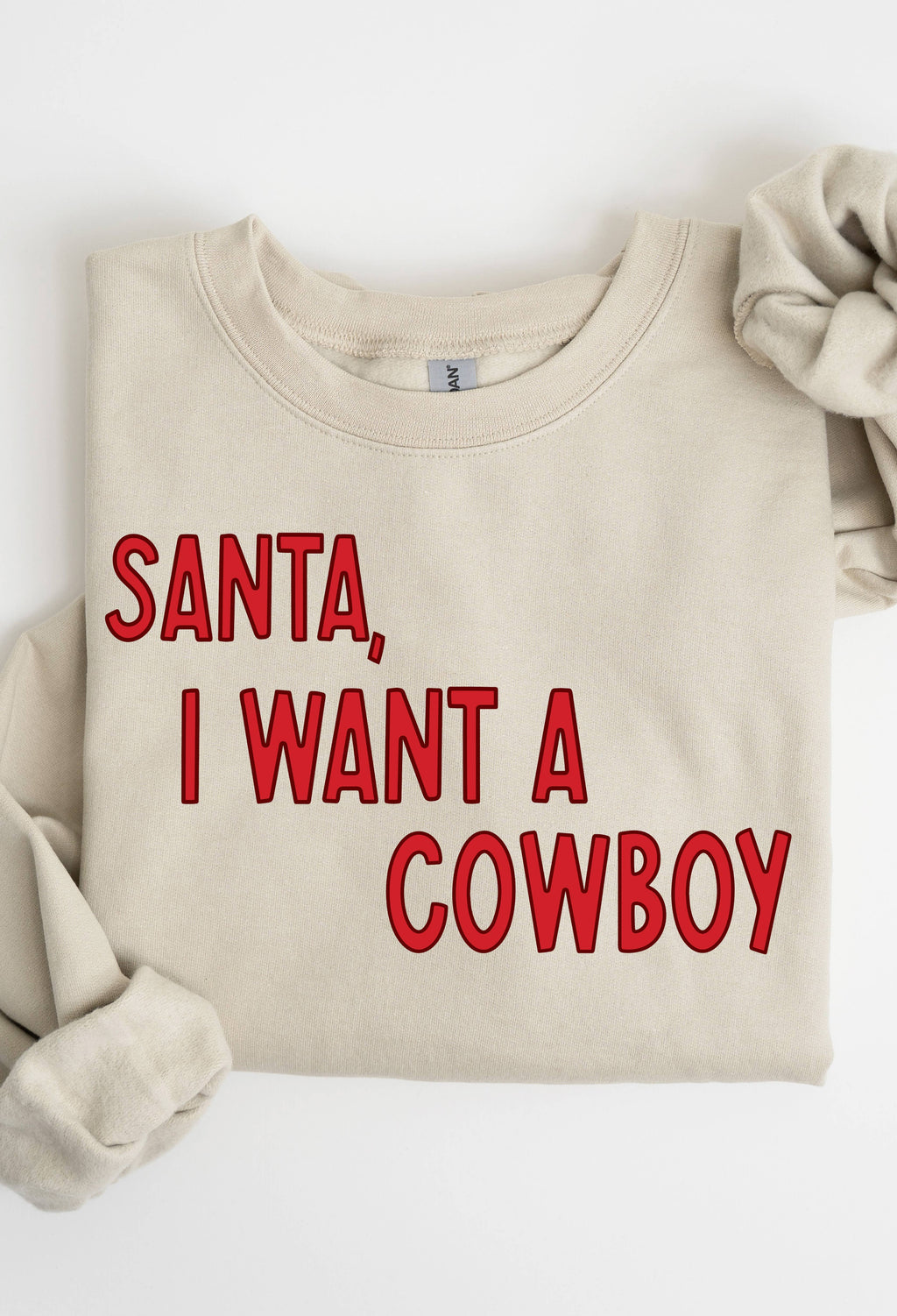 Santa, I Want A Cowboy - Adult & Kids T-Shirts, Sweatshirts & Hoodies apparel design preview 1