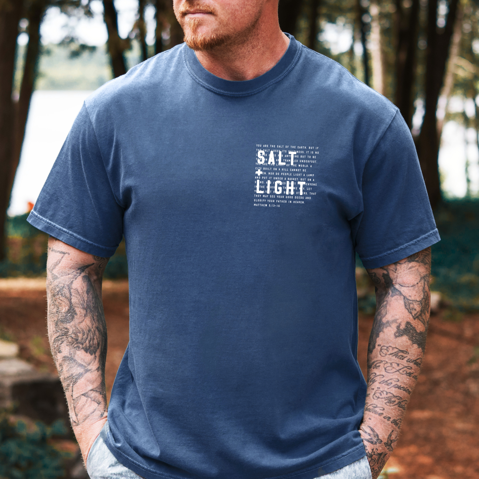 Salt and Light Father's Day Christian Men's Graphic - Adult & Kids T-Shirts, Sweatshirts & Hoodies apparel design preview 1