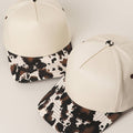 Two Tone Cow Printed Brim Canvas Trucker Hat - Adult & Kids T-Shirts, Sweatshirts & Hoodies apparel design preview 1