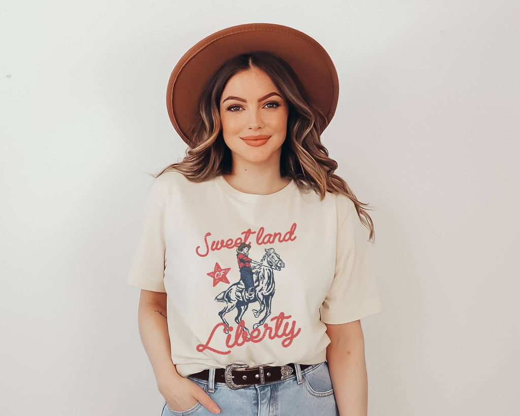 Sweet Land of Liberty Patriotic Usa - Adult & Kids T-Shirts, Sweatshirts & Hoodies apparel design preview 1