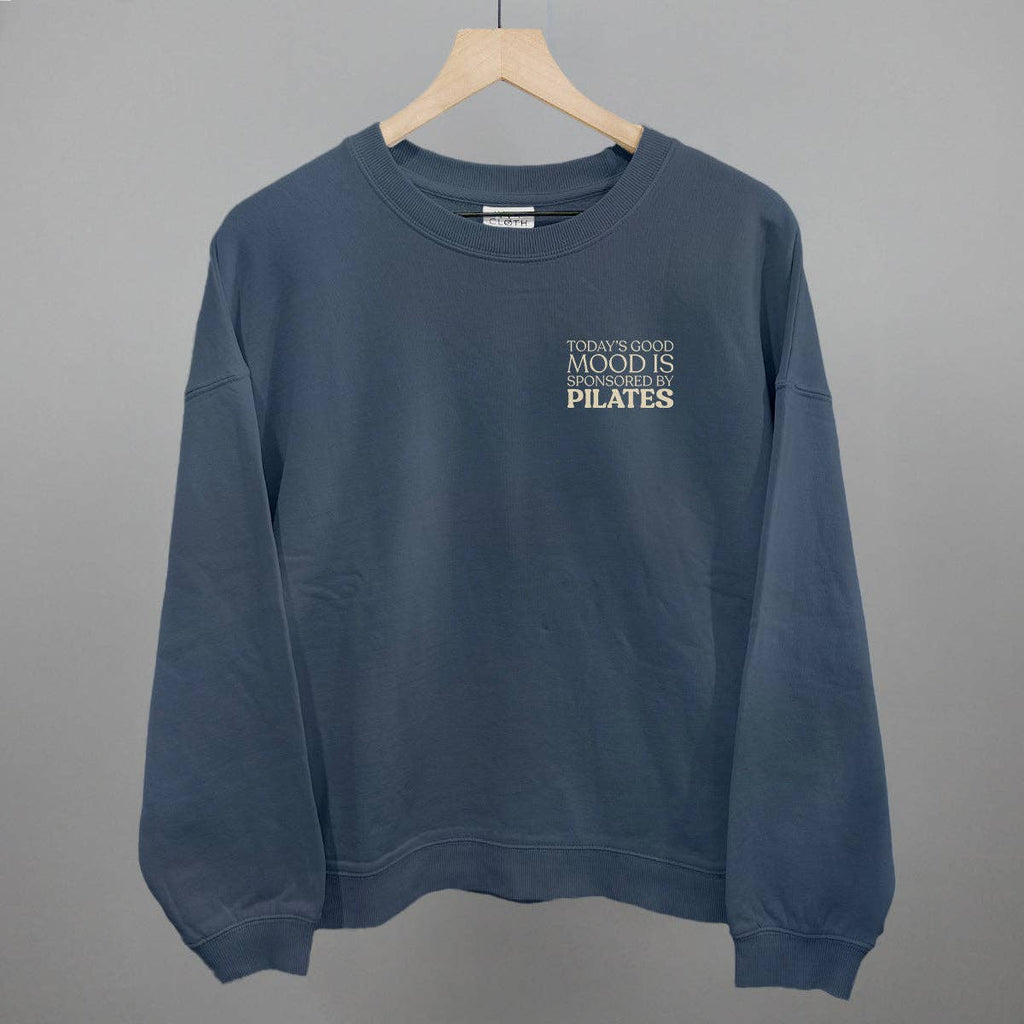 Good Mood Sponsored By Pilates (Left Chest) - Adult & Kids T-Shirts, Sweatshirts & Hoodies apparel design preview 1