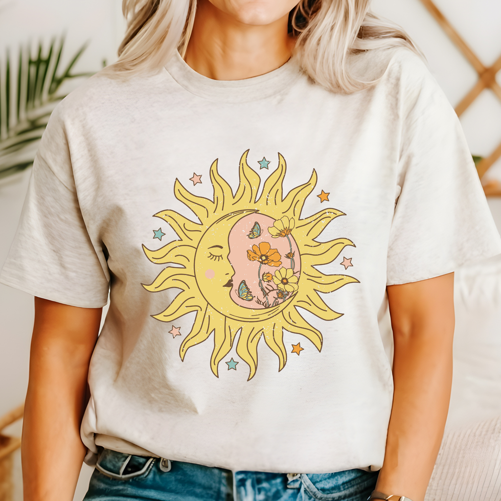 Moon and Sun Graphic - Adult & Kids T-Shirts, Sweatshirts & Hoodies apparel design preview 1