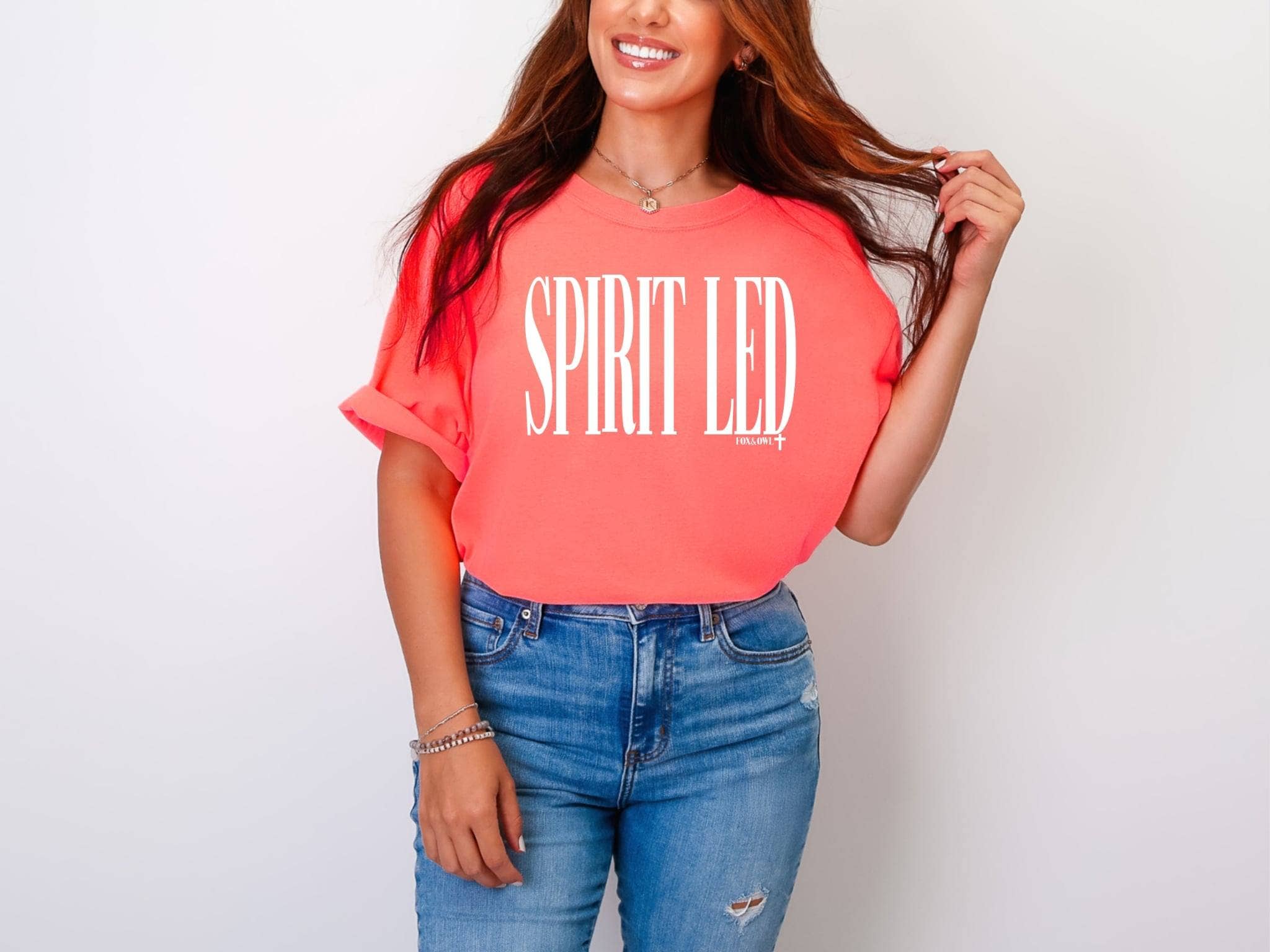 Spirit Led Comfort Colors Chrisitan Summer Graphic - Adult & Kids T-Shirts, Sweatshirts & Hoodies apparel design preview 1