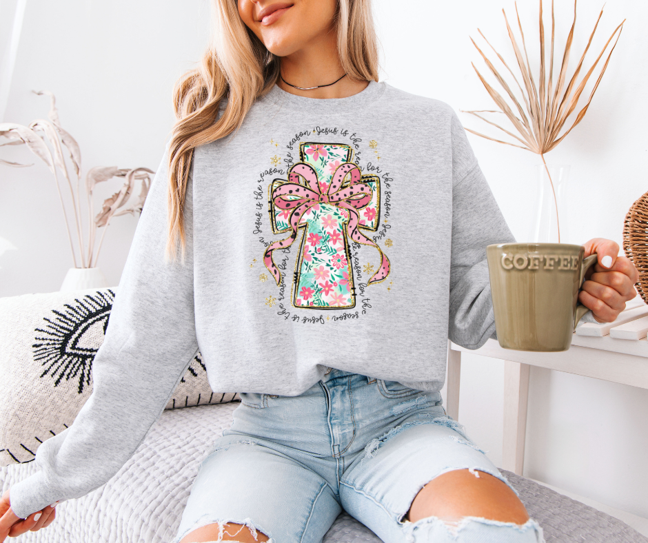 Pink Cross - Adult & Kids T-Shirts, Sweatshirts & Hoodies apparel design preview 1