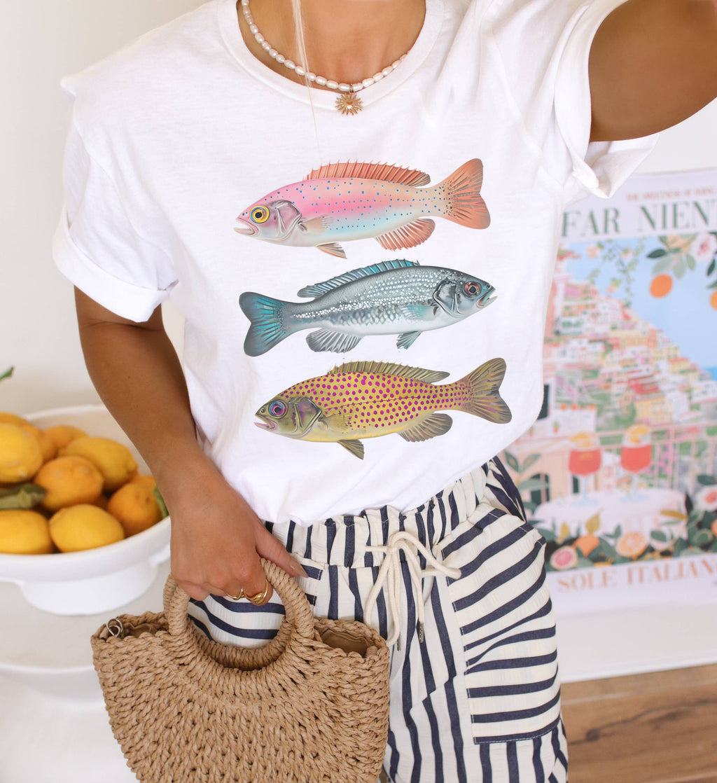 Colorful Sardines Fish Graphic Summer - Adult & Kids T-Shirts, Sweatshirts & Hoodies apparel design preview 1