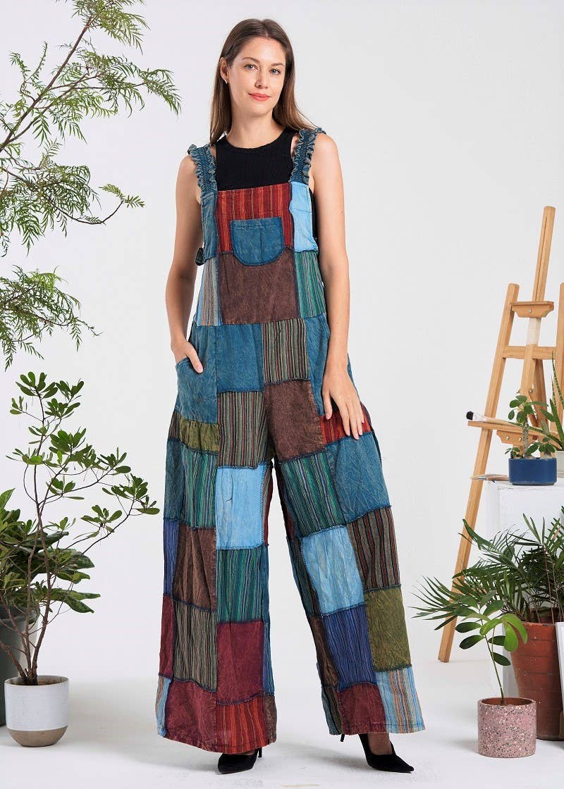 Multi-Patch Jumpsuit (KT-1395) - Adult & Kids T-Shirts, Sweatshirts & Hoodies apparel design preview 1