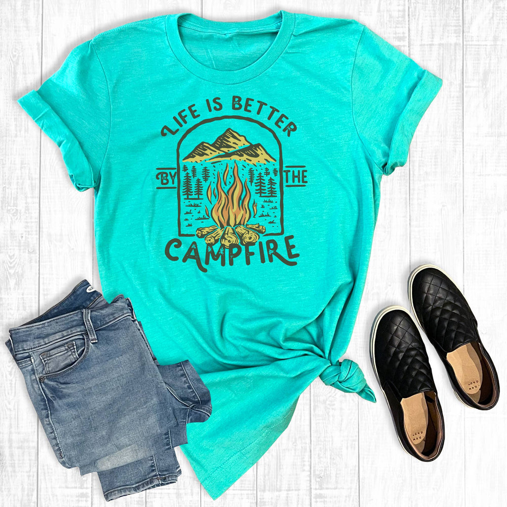 Life Is Better By the Campfire - Adult & Kids T-Shirts, Sweatshirts & Hoodies apparel design preview 1