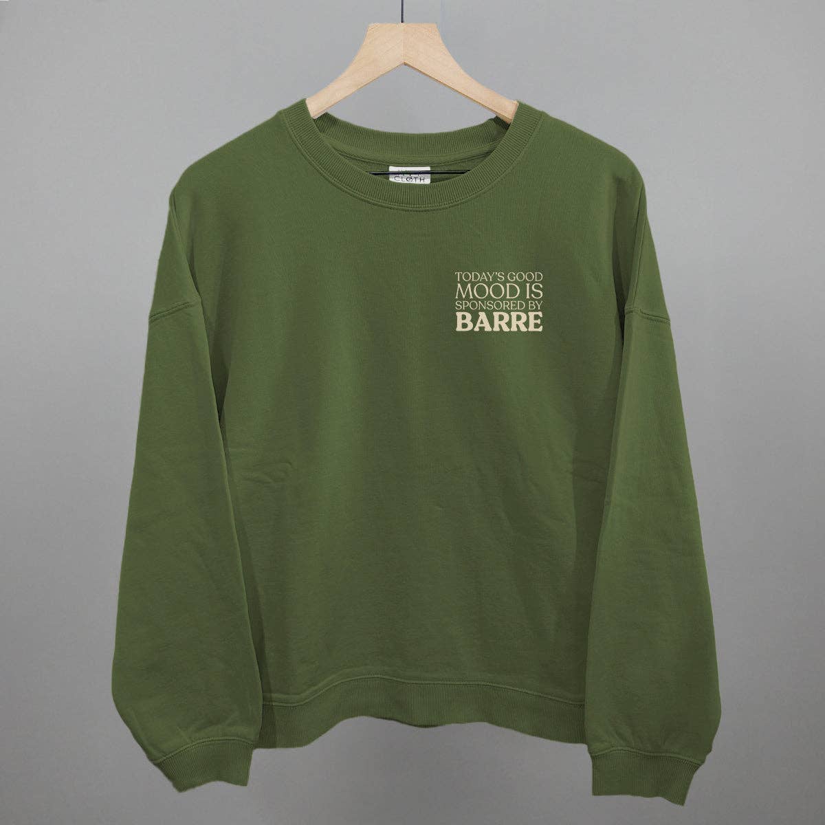 Good Mood Sponsored By Barre (Left Chest) - Adult & Kids T-Shirts, Sweatshirts & Hoodies apparel design preview 1