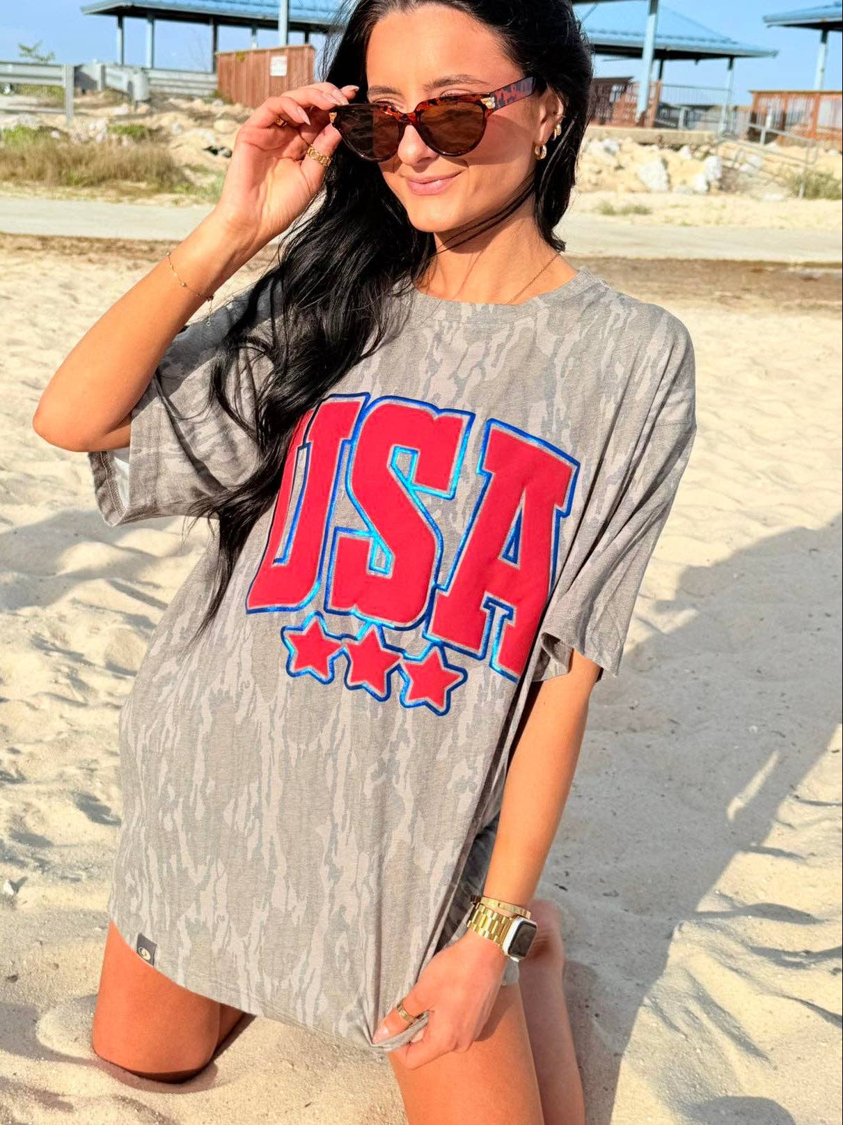 USA Star Puff Bottomland Apparel - Adult & Kids T-Shirts, Sweatshirts & Hoodies apparel design preview 1