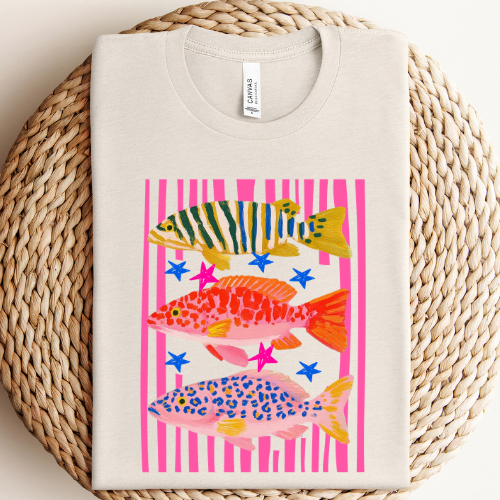 Bright Sea Summer Graphic - Adult & Kids T-Shirts, Sweatshirts & Hoodies apparel design preview 1
