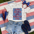 Loves Jesus and America Too Puff - Adult & Kids T-Shirts, Sweatshirts & Hoodies apparel design preview 1