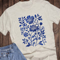 Spring Floral Blue Arrangement Graphic - Adult & Kids T-Shirts, Sweatshirts & Hoodies apparel design preview 1