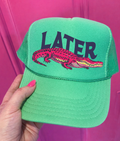 Pink Later Gator Cactus Green Otto Trucker - Adult & Kids T-Shirts, Sweatshirts & Hoodies apparel design preview 1