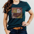 4 Square Groovy Flowers Floral Sizes XS-2XL - Adult & Kids T-Shirts, Sweatshirts & Hoodies apparel design preview 1