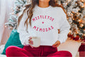 Mistletoe and Mimosas, Christmas Holiday - Adult & Kids T-Shirts, Sweatshirts & Hoodies apparel design preview 1