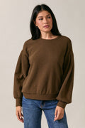 Crew Neck Pleated Detail Top - Adult & Kids T-Shirts, Sweatshirts & Hoodies apparel design preview 1