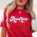 Retro America Premium Red - Adult & Kids T-Shirts, Sweatshirts & Hoodies apparel design preview 1