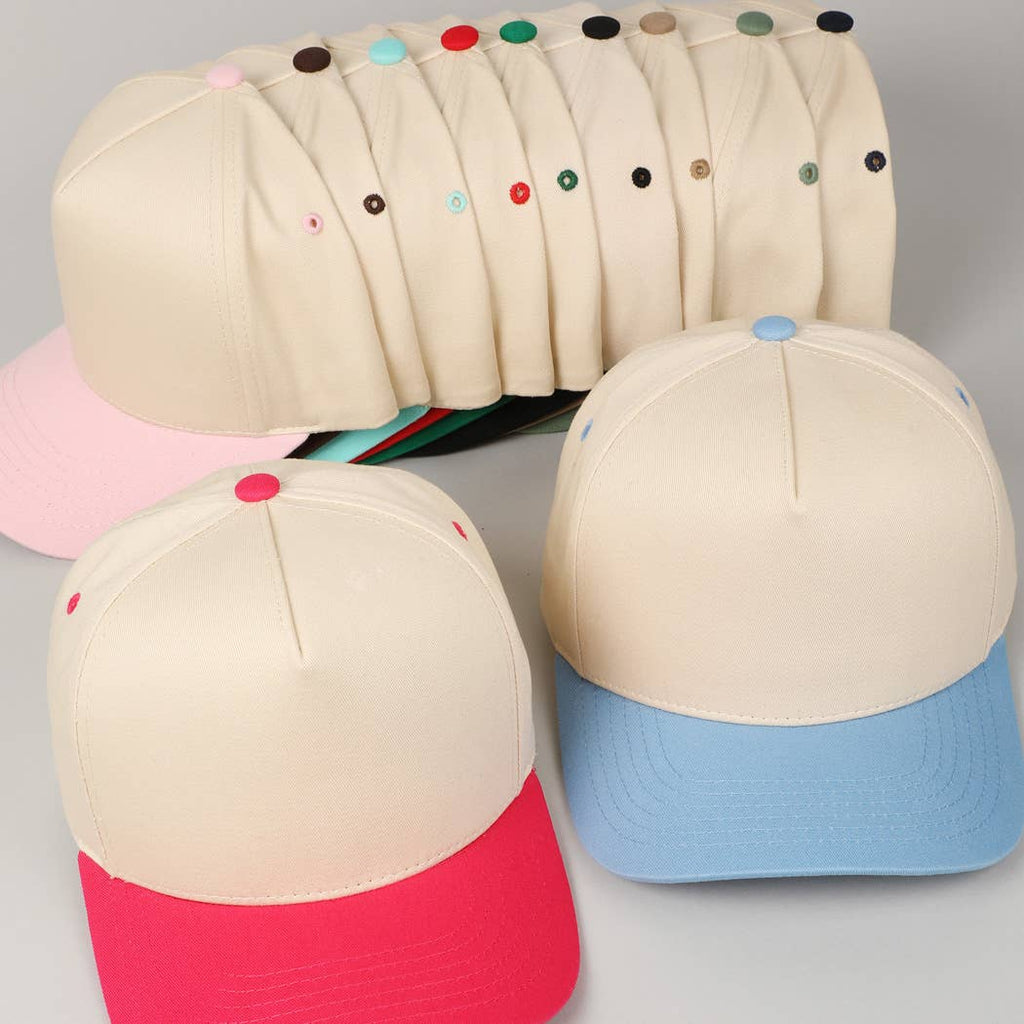 Plain Two-Tone Canvas Cotton Trucker Hat - Adult & Kids T-Shirts, Sweatshirts & Hoodies apparel design preview 1
