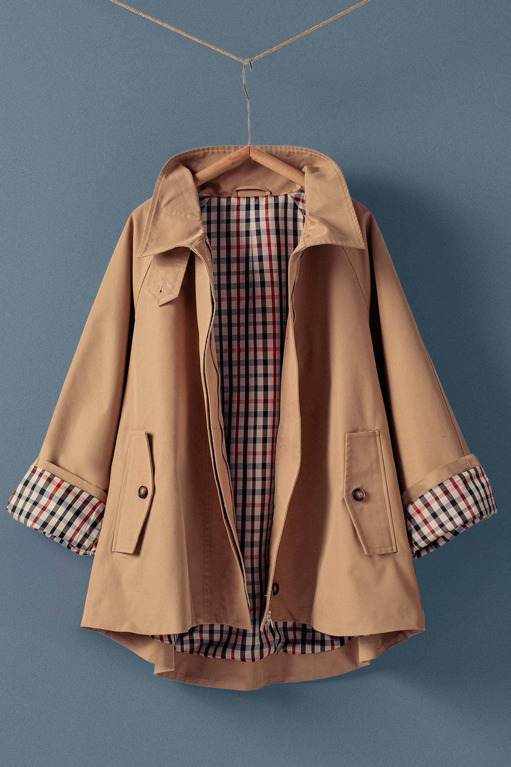 Modern A-Line Trench Jacket - Adult & Kids T-Shirts, Sweatshirts & Hoodies apparel design preview 1