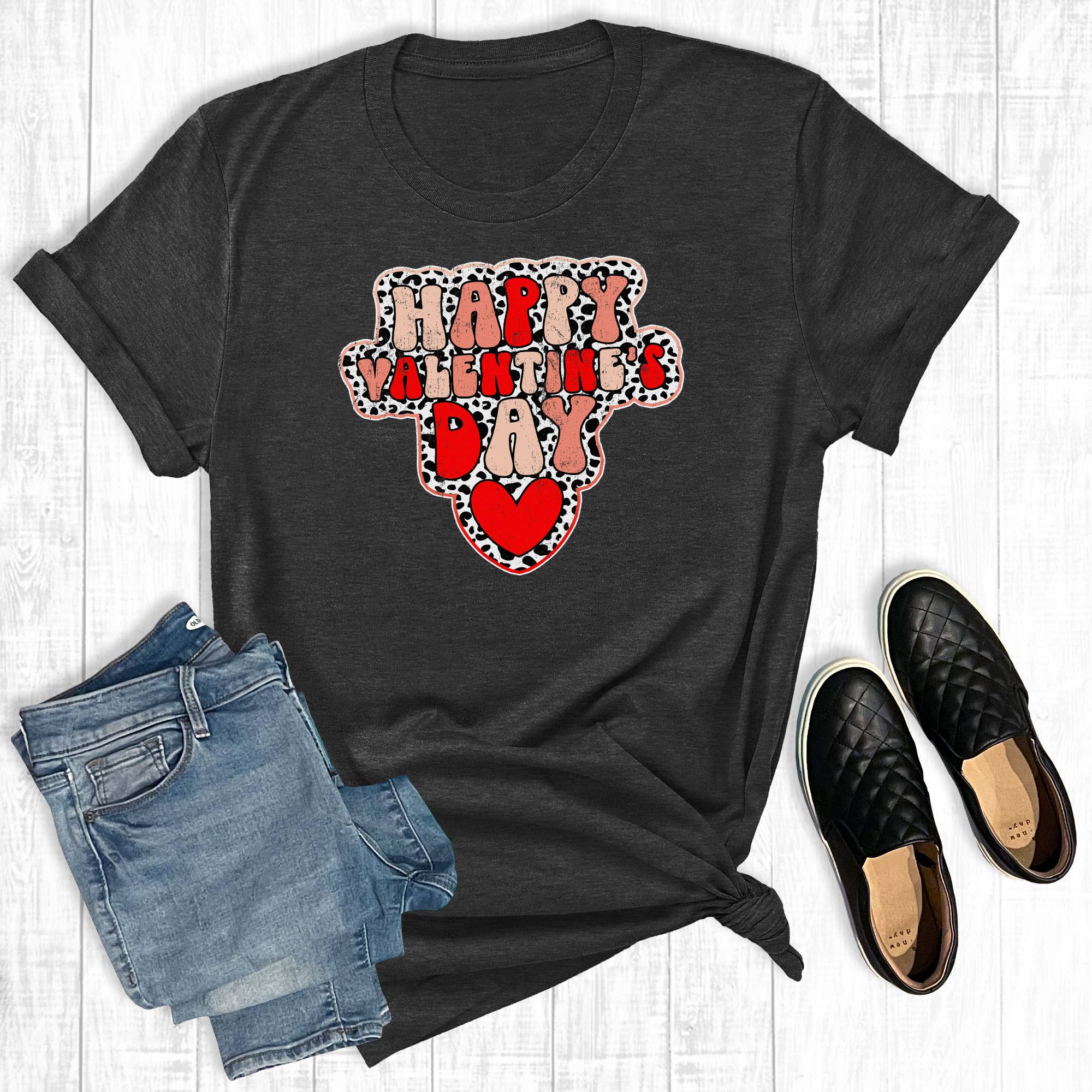 Happy Valentine's Day - Adult & Kids T-Shirts, Sweatshirts & Hoodies apparel design preview 1