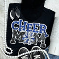 Royal Sequin Cheer Mom Patch Black Everyday - Adult & Kids T-Shirts, Sweatshirts & Hoodies apparel design preview 1