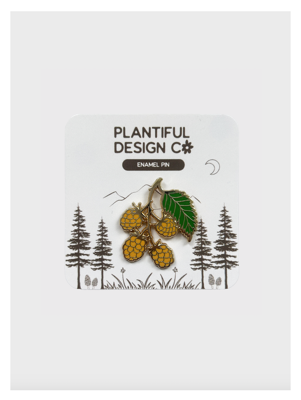 Salmon Berry Enamel Pin - Adult & Kids T-Shirts, Sweatshirts & Hoodies apparel design preview 1