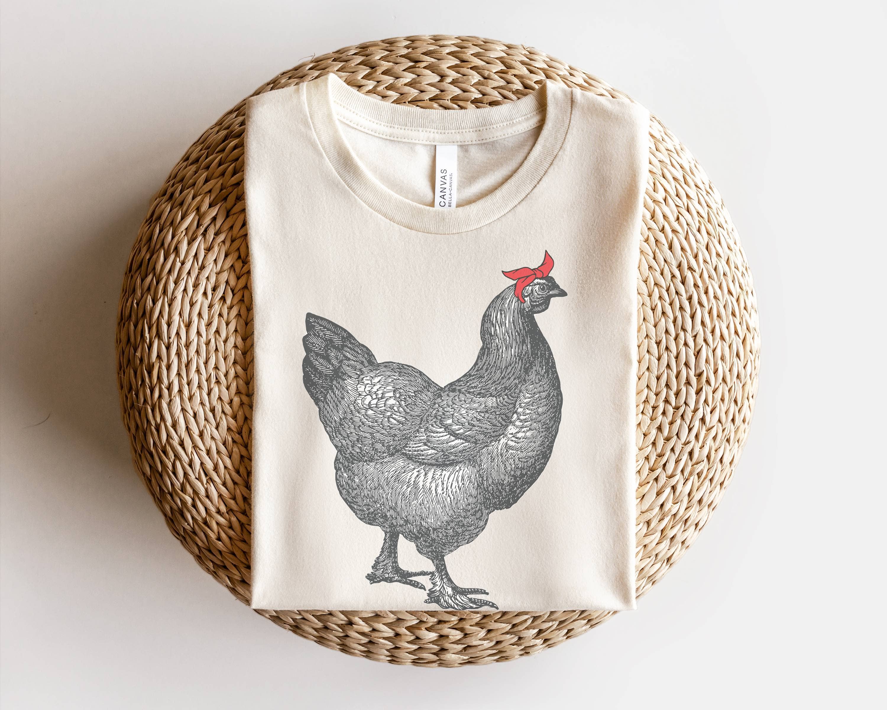 Chicken with Bandana Graphic Women's Western Farm - Adult & Kids T-Shirts, Sweatshirts & Hoodies apparel design preview 1