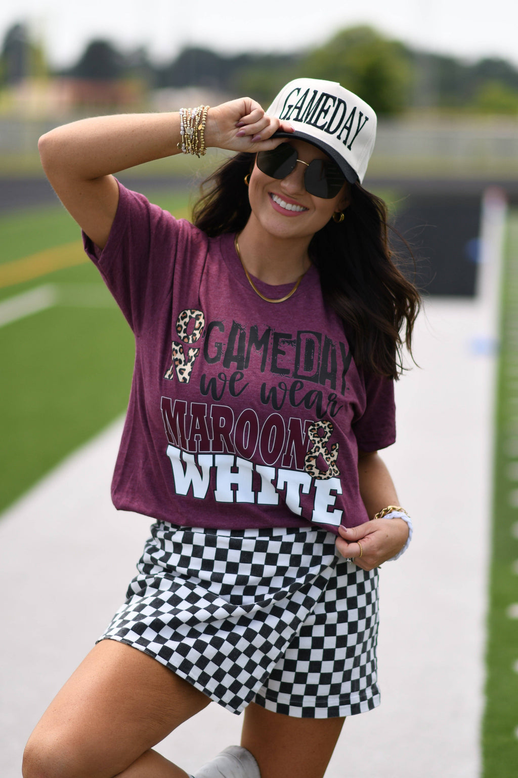On Game Days We Wear Maroon and White - Adult & Kids T-Shirts, Sweatshirts & Hoodies apparel design preview 1
