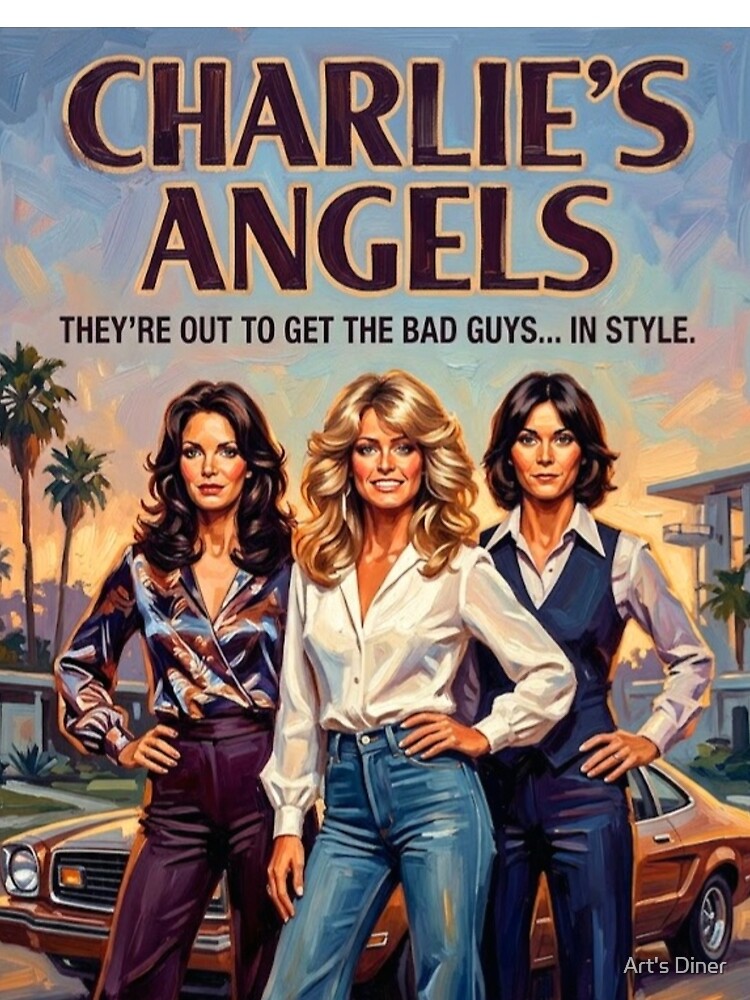 The Townsend Agency: A Charlie's Angels Tribute by - Adult & Kids T-Shirts, Sweatshirts & Hoodies apparel design preview 2
