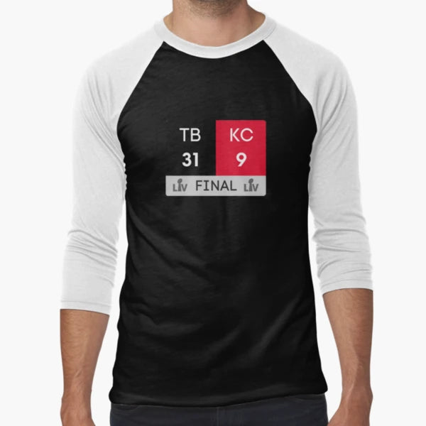 Super Bowl Lv 2021 Final Score Tampa T-Shirt - Fun Novelty Design Unisex - T-Shirt, Sweatshirt, Hoodie