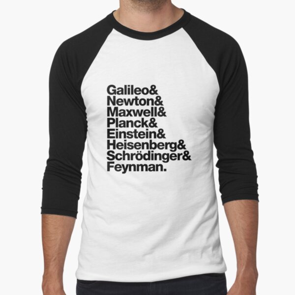 The Physicists List (dark type) by Top Quark Design - Adult & Kids T-Shirts, Sweatshirts & Hoodies apparel design preview 1