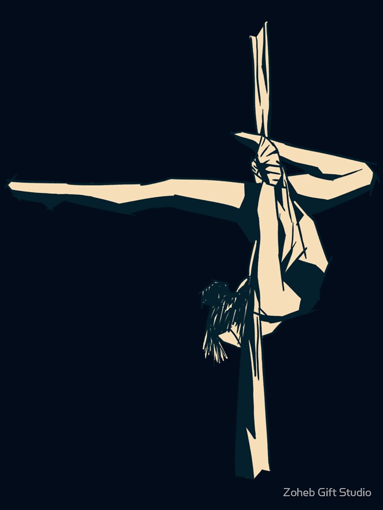 Aerial Dance Sketch 9 by Zoheb Gift Studio - Adult & Kids T-Shirts, Sweatshirts & Hoodies apparel design preview 2