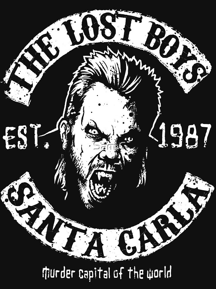 The Lost Boys Motorcycle Club by Sam C - Adult & Kids T-Shirts, Sweatshirts & Hoodies apparel design preview 2