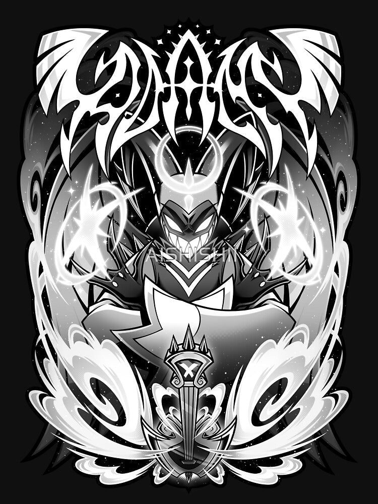Hazbin Hotel Adam Metal Design by AISHISHII - Adult & Kids T-Shirts, Sweatshirts & Hoodies apparel design preview 2