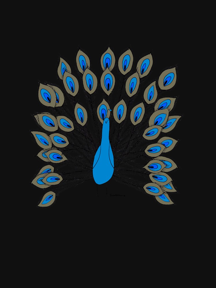 Peacock Fitted TShirt3980 by JonUrbina - Adult & Kids T-Shirts, Sweatshirts & Hoodies apparel design preview 2