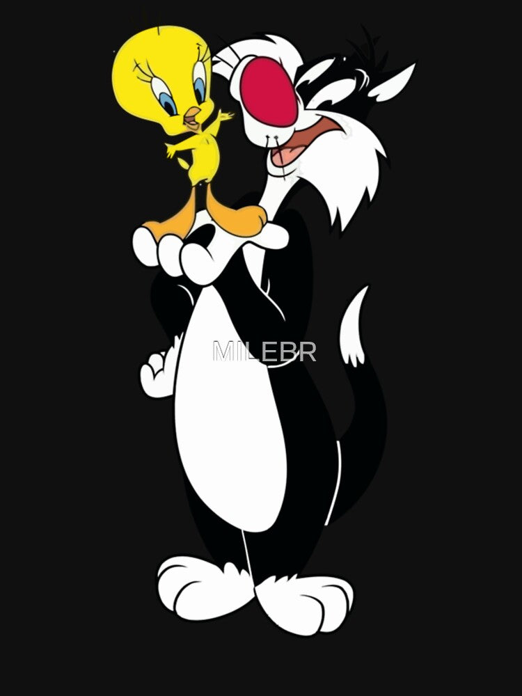Sylvester cartoon cat animal logo by MILEBR - Adult & Kids T-Shirts, Sweatshirts & Hoodies apparel design preview 2