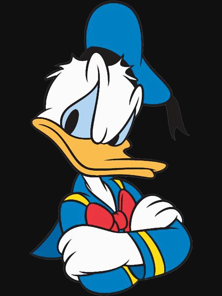 Vintage Cute Donald Cartoon Retro by nellieebonyzoc7 - Adult & Kids T-Shirts, Sweatshirts & Hoodies apparel design preview 2