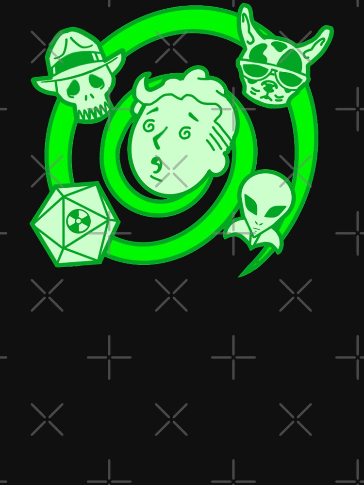 The Wild Wastelanders Trait Icon "Geiger Counter - Adult & Kids T-Shirts, Sweatshirts & Hoodies apparel design preview 2