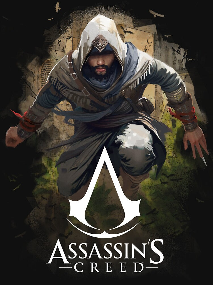 Basim Ibn Ishaq Master Assassin by Area31Studios - Adult & Kids T-Shirts, Sweatshirts & Hoodies apparel design preview 2