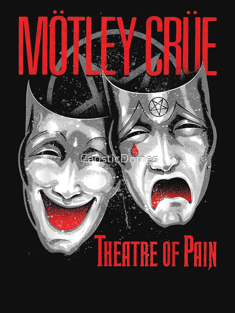 Theatre Of Pain Cry Mötley Crüe by CaosticDomes - Adult & Kids T-Shirts, Sweatshirts & Hoodies apparel design preview 2