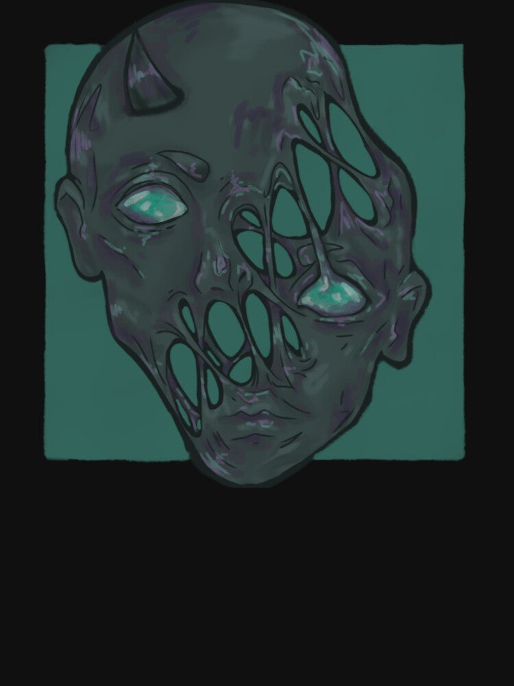 Green head by AnyHLW - Adult & Kids T-Shirts, Sweatshirts & Hoodies apparel design preview 2