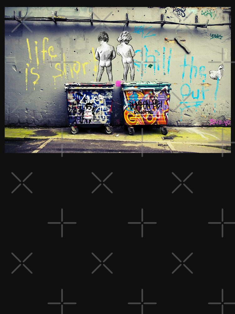 Banksy Chill the Duck Out by WE-ARE-BANKSY - Adult & Kids T-Shirts, Sweatshirts & Hoodies apparel design preview 2