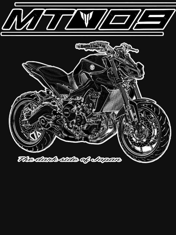 MT-09 Dark Side Minimal Design by FroggyBaBoy - Adult & Kids T-Shirts, Sweatshirts & Hoodies apparel design preview 2