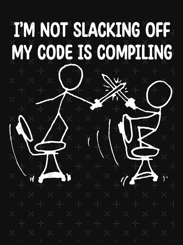 Xkcd ,i_m not slacking off by AustinJacobsh - Adult & Kids T-Shirts, Sweatshirts & Hoodies apparel design preview 2