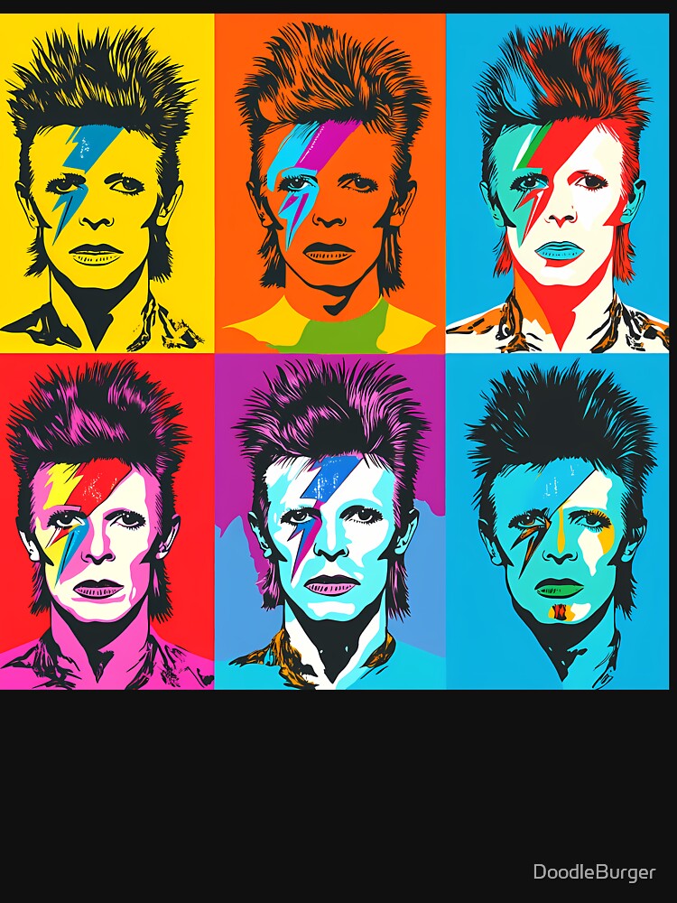 David Bowie by DoodleBurger - Adult & Kids T-Shirts, Sweatshirts & Hoodies apparel design preview 2