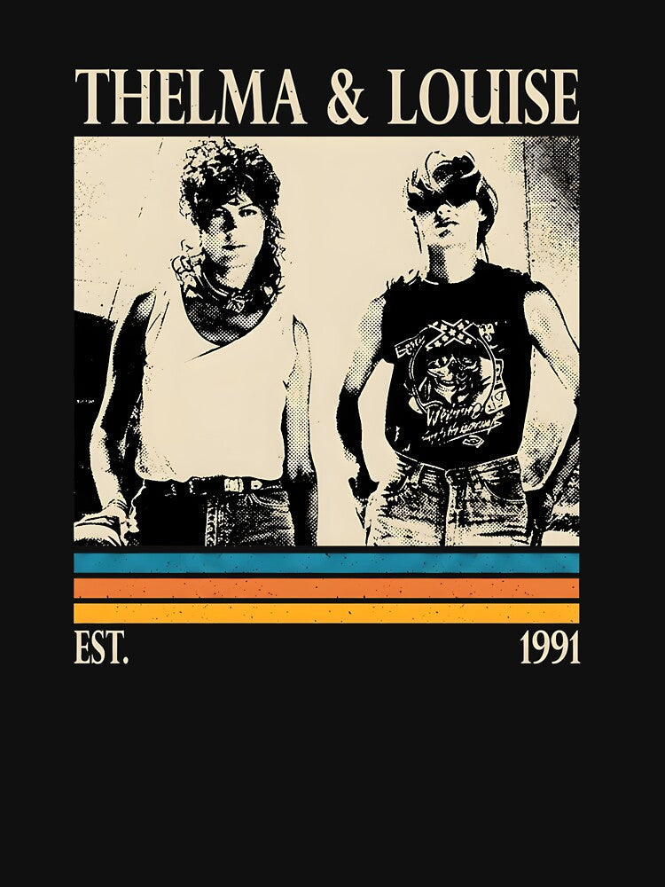 Thelma Louise Vintage by PearlArtss - Adult & Kids T-Shirts, Sweatshirts & Hoodies apparel design preview 2