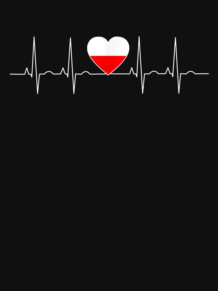 Poland Flag Heartbeat It is in my DNA Gift Polnish - Adult & Kids T-Shirts, Sweatshirts & Hoodies apparel design preview 2