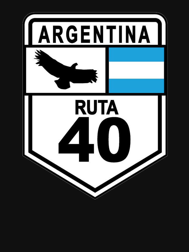 Route 40 Argentina "Ruta by Patagonic - Adult & Kids T-Shirts, Sweatshirts & Hoodies apparel design preview 2