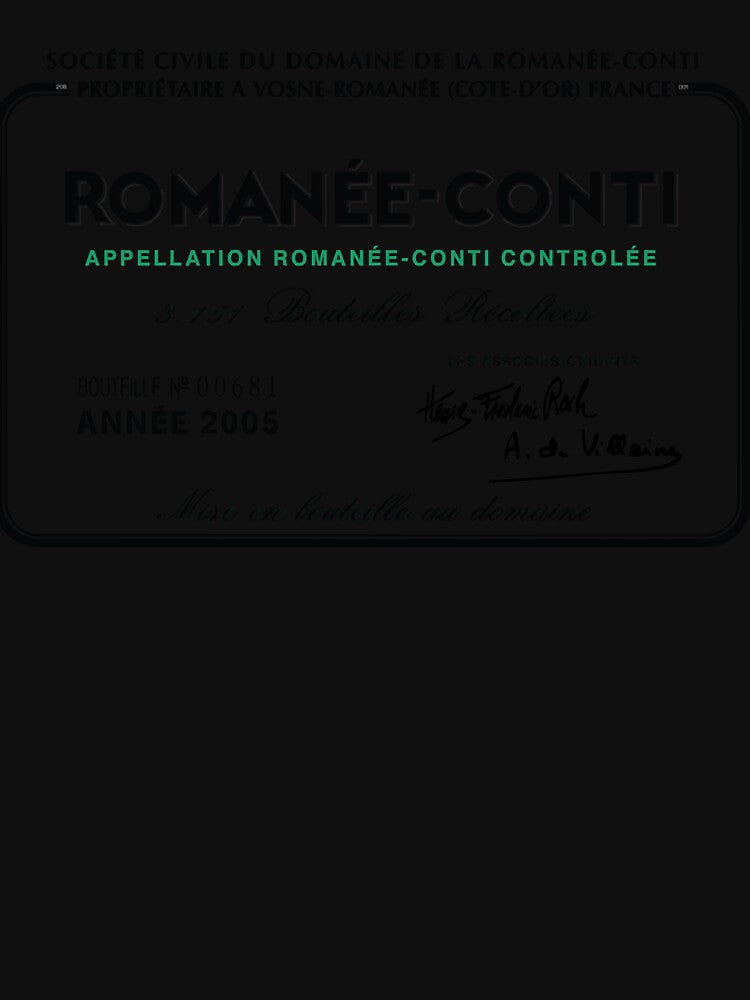 Domaine Romanée-Conti Label Classic .png by AmberSled - Adult & Kids T-Shirts, Sweatshirts & Hoodies apparel design preview 2