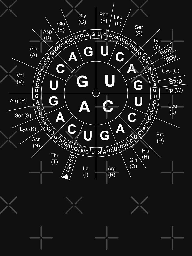 Genetic Sun/Codon Wheel/Genetics/Biology/Science by - Adult & Kids T-Shirts, Sweatshirts & Hoodies apparel design preview 2